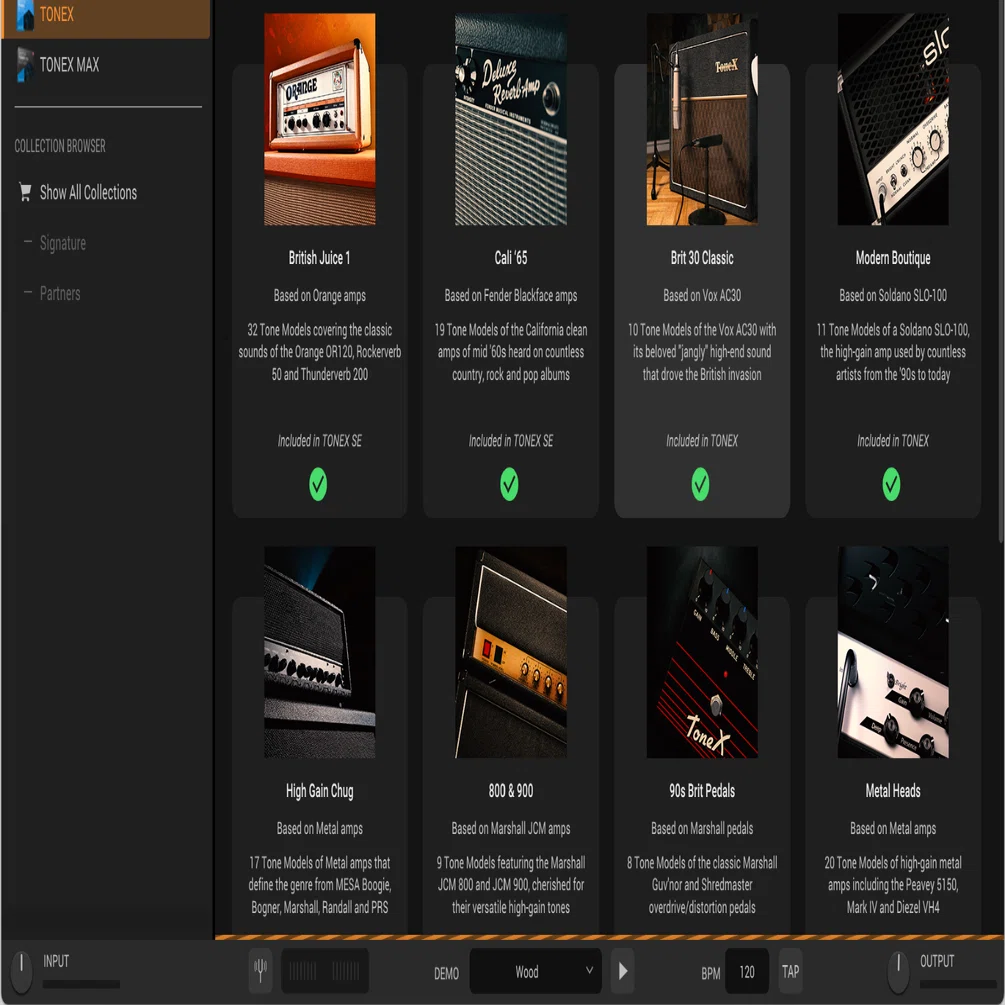 TONEX・AmpliTube・T-RackSにて現在お持ちのギア/サウンドがアンロック