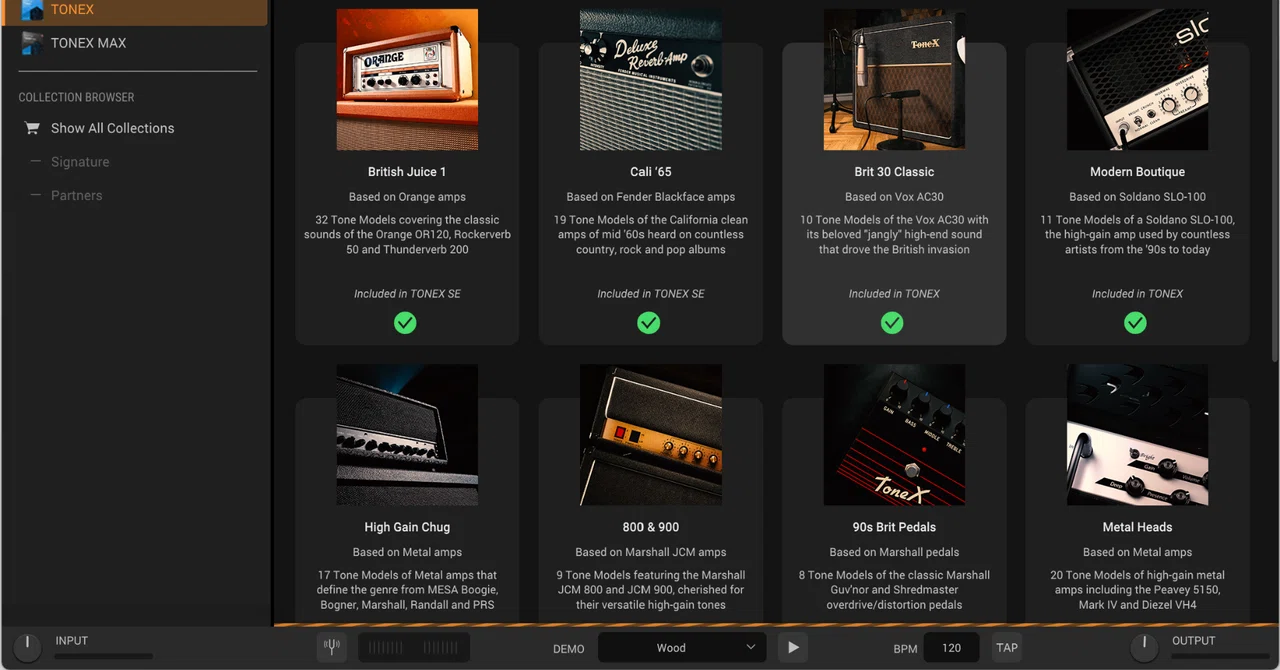 TONEX・AmpliTube・T-RackSにて現在お持ちのギア/サウンドがアンロック