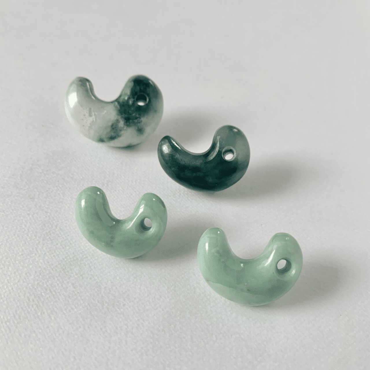 糸魚川翡翠の勾玉の種類について(入コン沢、横川、ろうかん翡翠