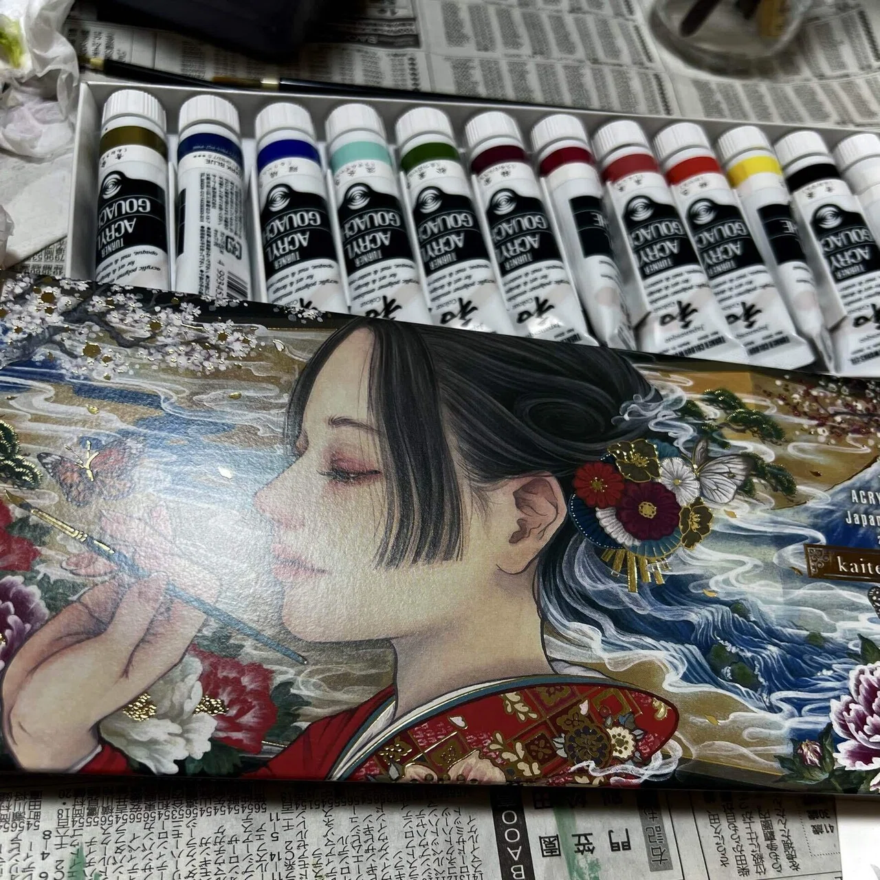 ファンチキキ アクリル・ガッシュアート 初心者向け】ターナー色彩 
