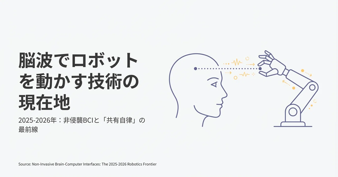 脳波でロボットを動かす技術の現在地「念じるだけで動く」のその先へ