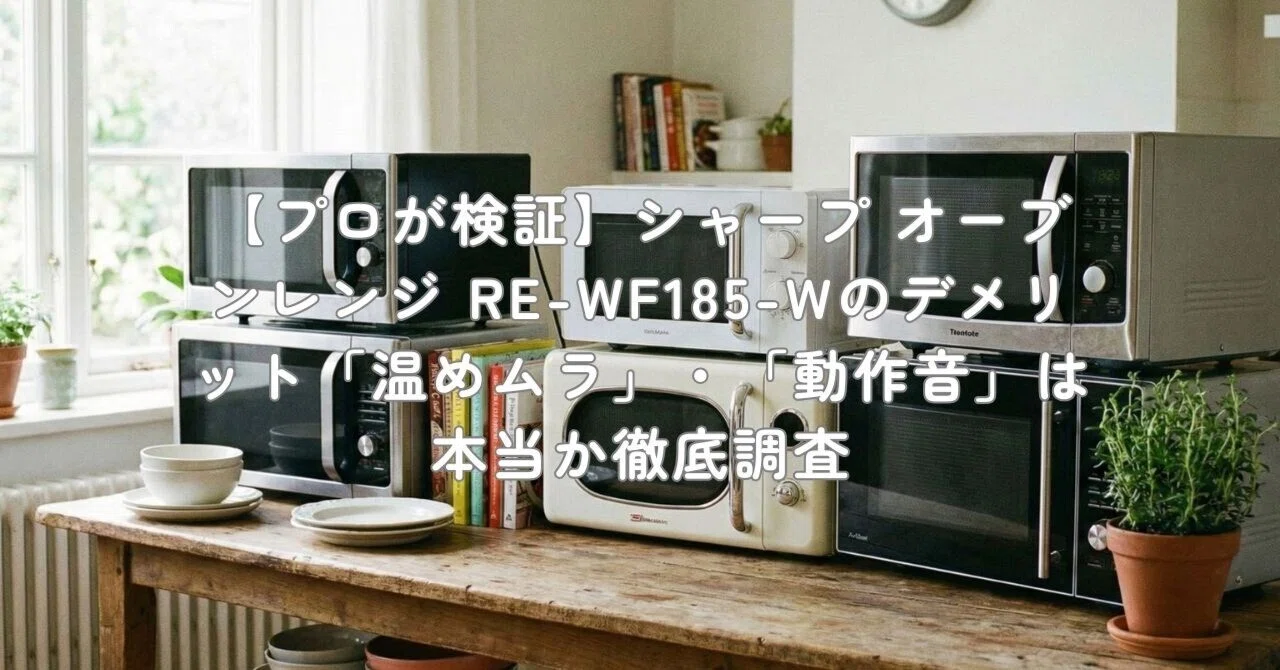 プロが検証】シャープ オーブンレンジ RE-WF185-Wのデメリット「温め 