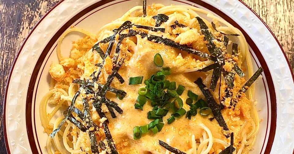 駄菓子アレンジレシピ うまい棒で作るめんたいクリームスパゲティ 鳩 頭巾 Note