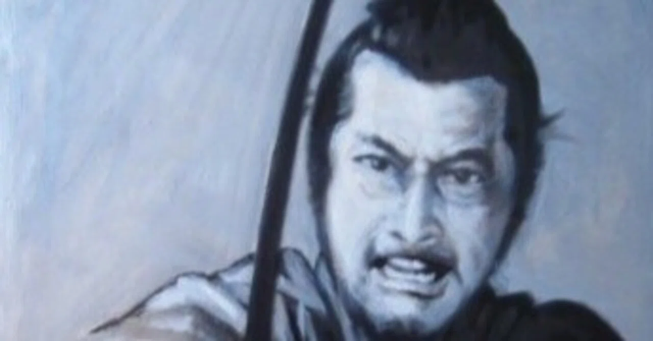 都志良三肖像画大全（17）三船敏郎さん ( 1920 - 1997 ) Japanを描く