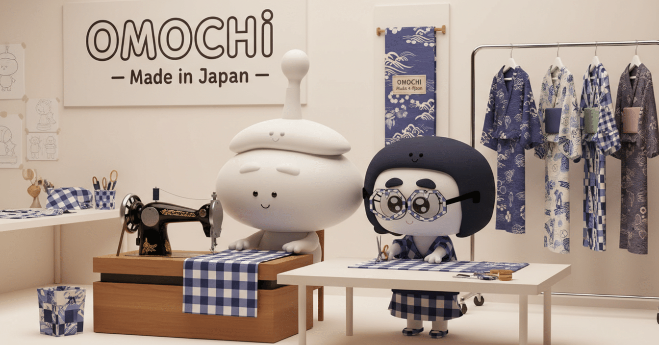 自分たちのブランド「OMOCHI」を立ち上げ、一針一針に心を込める姿、君