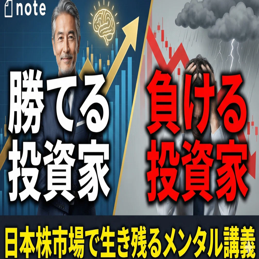 勝てる投資家、負ける投資家 日本株市場で生き残るメンタル講義｜日本