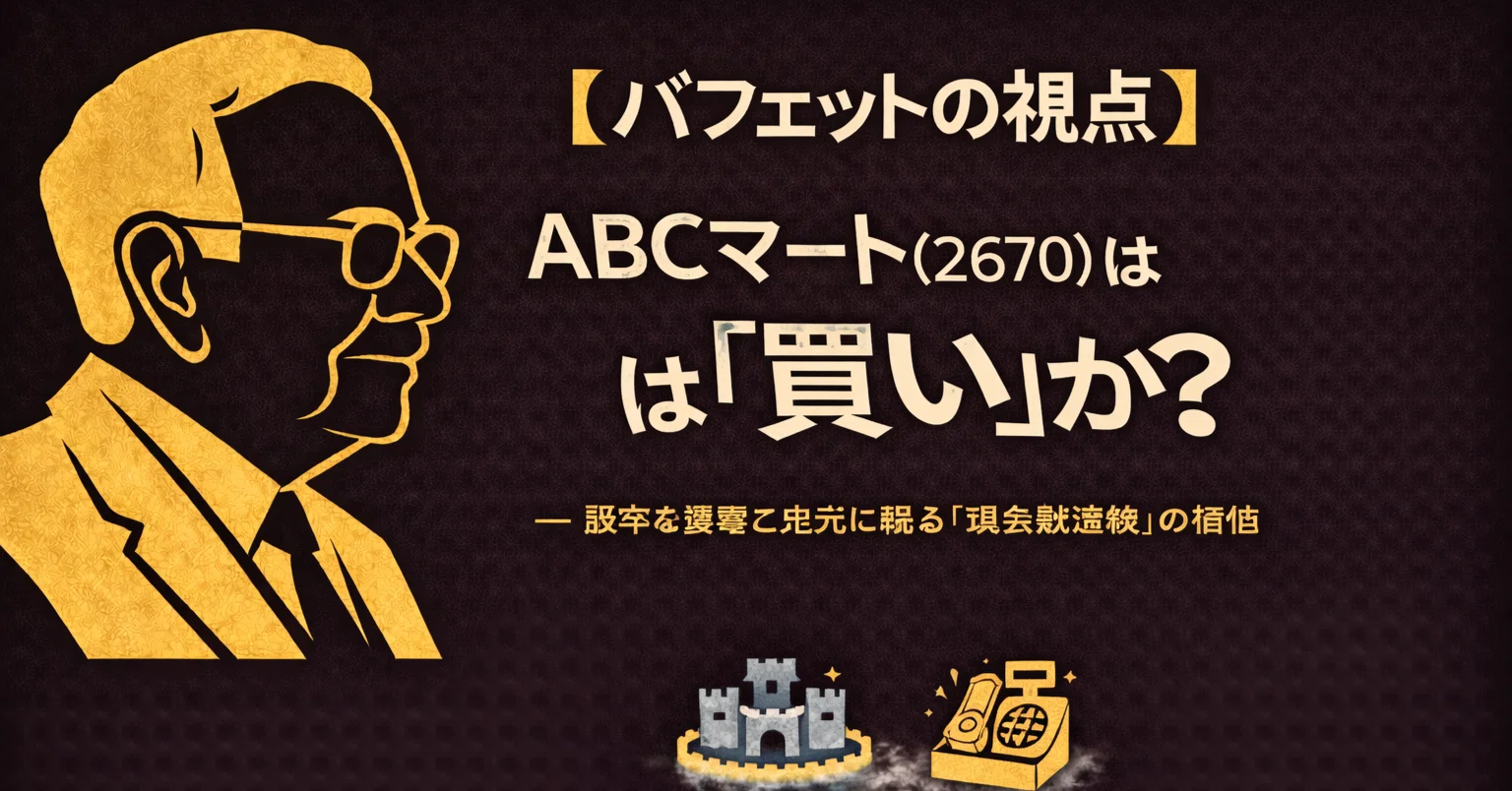 バフェットの視点】ABCマート（2670）は『買い』か？ — 堅牢な要塞と