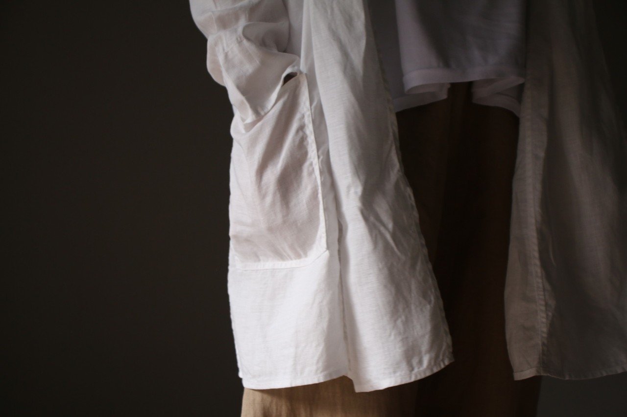 大麻羽織シャツ 白 MITTAN｜Routes*Roots｜note