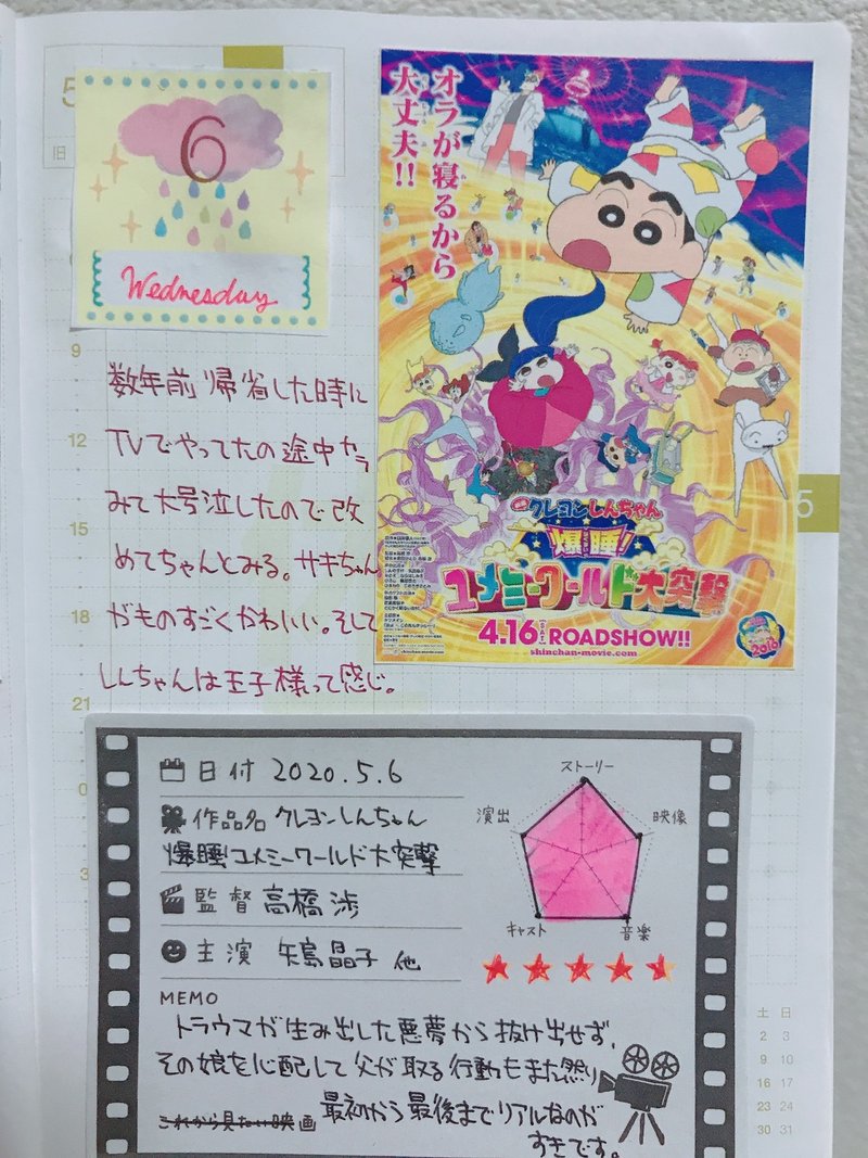 5 6 しんちゃんの映画 アネモネ Note 5 6 しんちゃんの映画 アネモネ Note