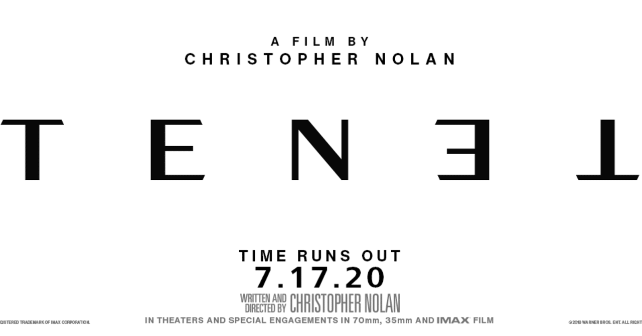 クリストファー・ノーラン監督最新作『TENET テネット』【海外盤