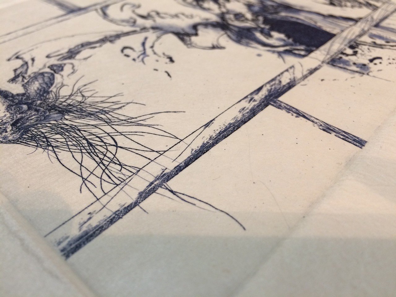 腐食した銅版画を刷ってみた。｜齋藤悠紀