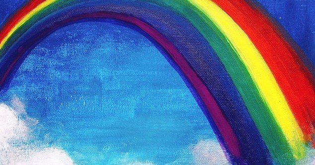 虹を描く｜月夜と猫