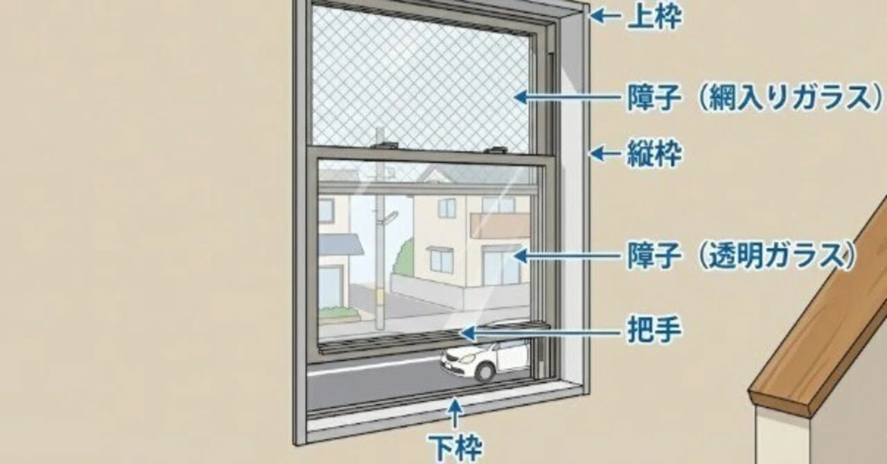 上げ下げ窓のバランサーの仕組み・構造完全解説 窓が落ちる・止まらない の修理費用やDIYできるのか解説 e-MADOリフォーム 千葉県・東京都