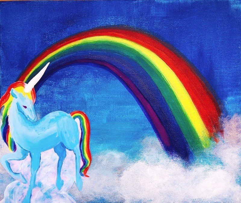 虹を描く｜月夜と猫