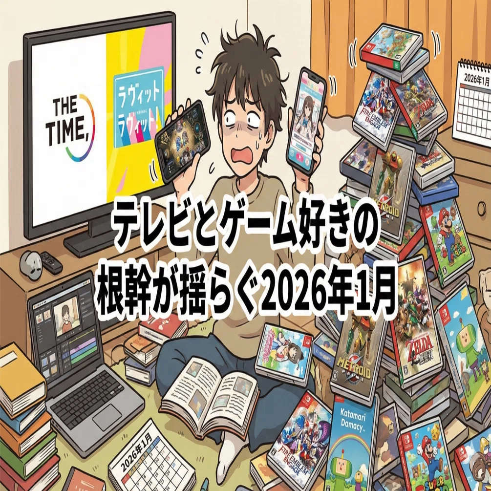 テレビとゲーム好きの根幹が揺らぐ2026年1月振り返り｜あずき