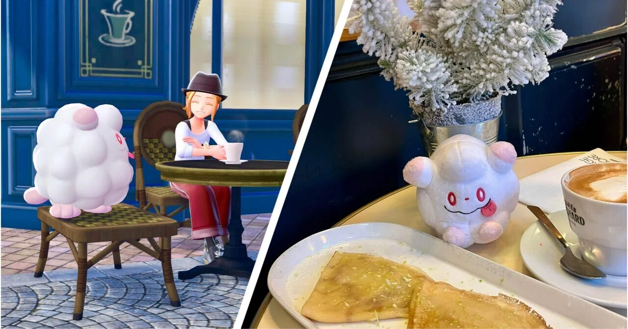 ア―ルデコ パリのカフェ風景 D・スゴンザックのリトグラフ ポケモンZA・XY】フランスで聖地巡礼(パリのカフェ)｜旅&ポケモン