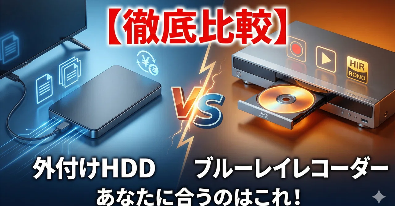 ブルーレイ レコーダー hdd 外 付け