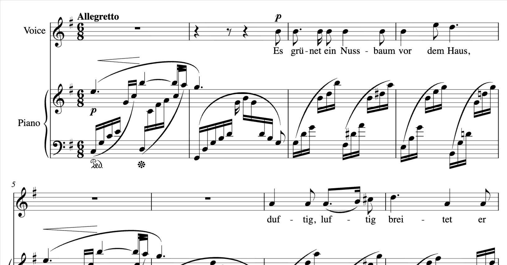 結婚前夜に届けられた歌曲集 ― シューマン『ミルテの花』と「くるみの