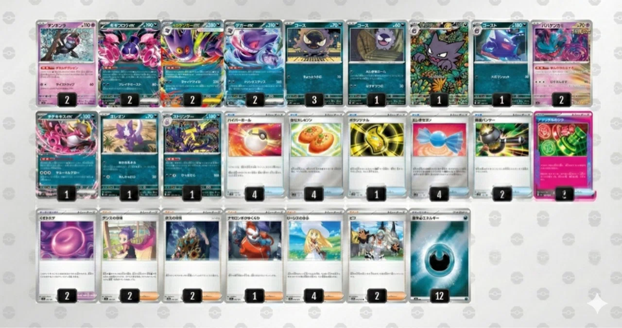 ポケカ】メガゲンガーexデッキ対戦録：AI（Gemini）と反省会をしたら