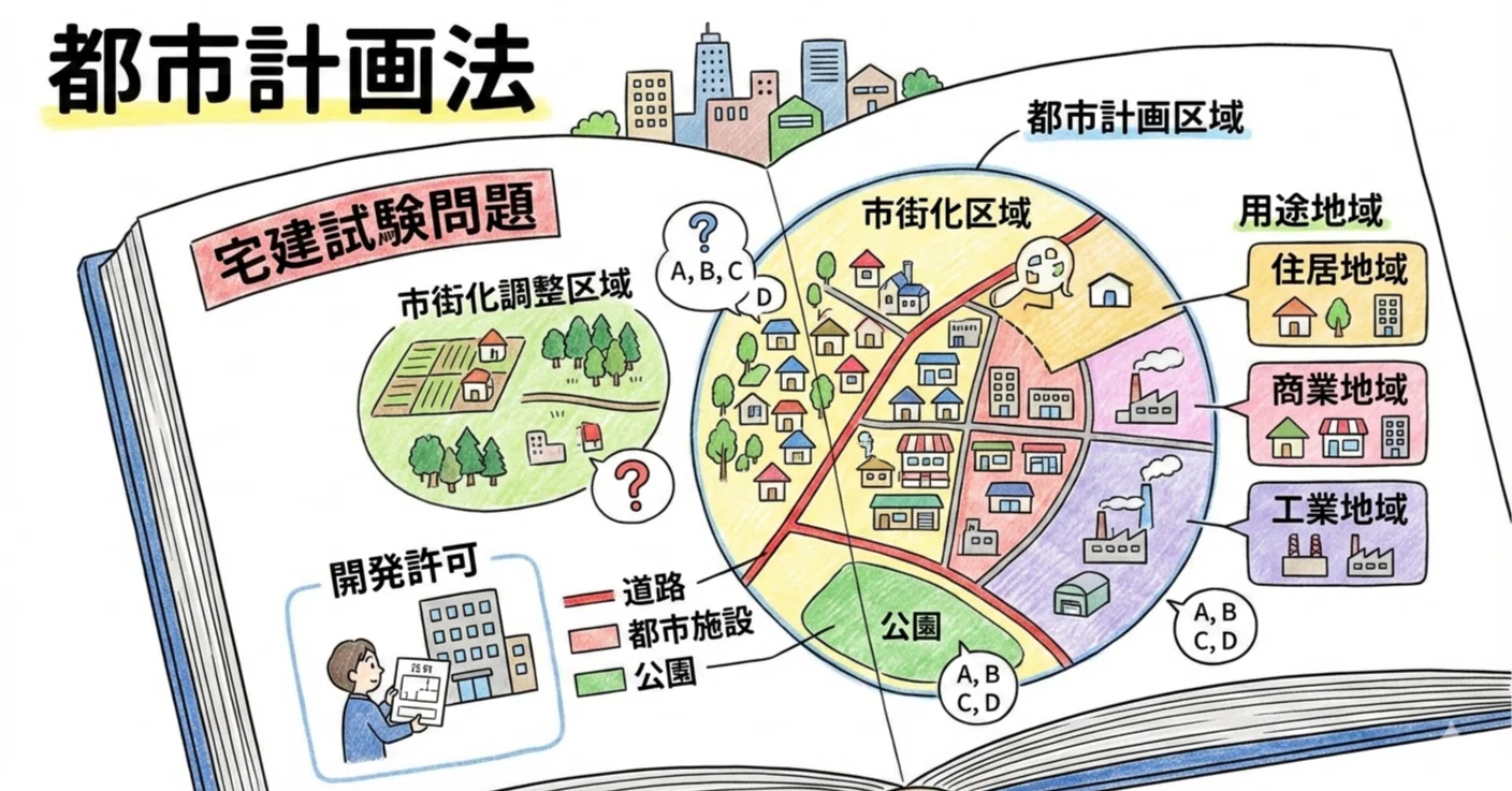 宅建試験問題「見方・解き方」ー法令上の制限1（都市計画法）｜楠本邦晴
