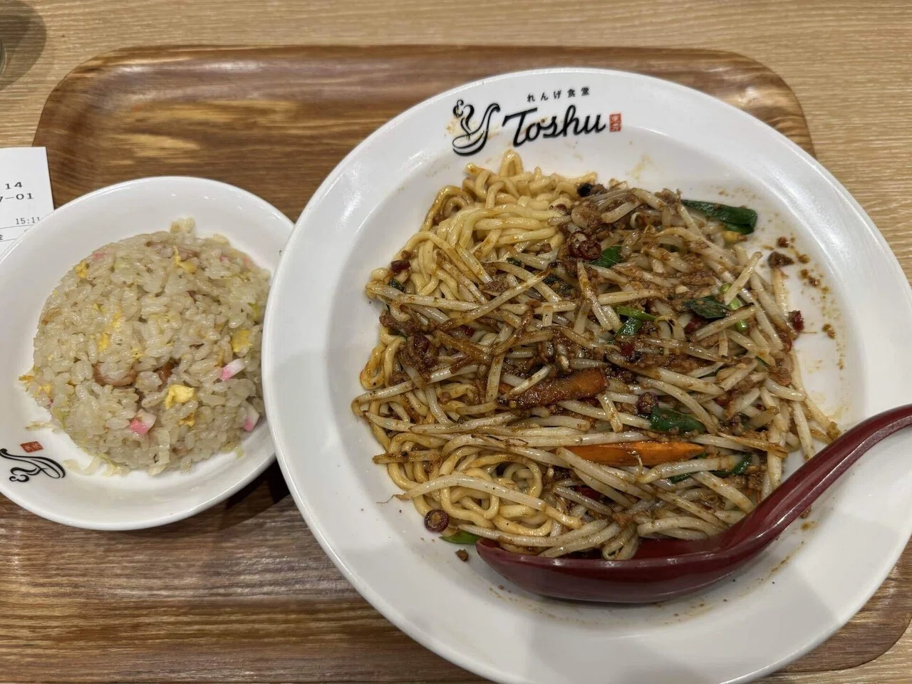 れんげ食堂ToshuランチDE汁無し台湾麺｜福田博之