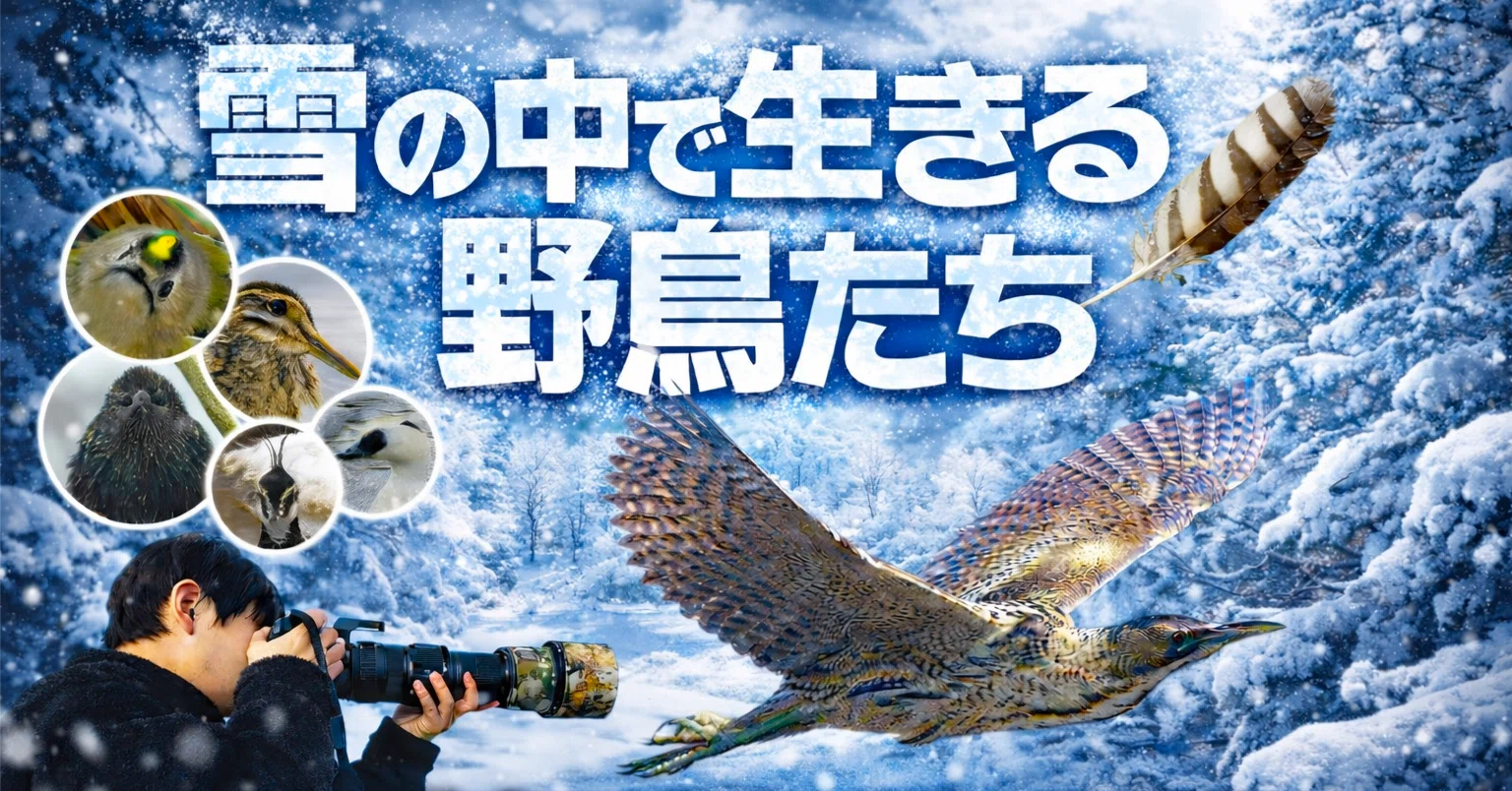 極寒の雪原】「足、凍らないの？」野鳥たちの驚異のサバイバル術と