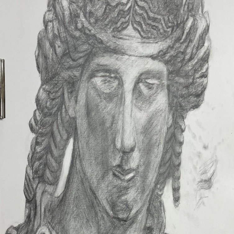 デッサン教室⑯アリアスの胸像その5｜フク