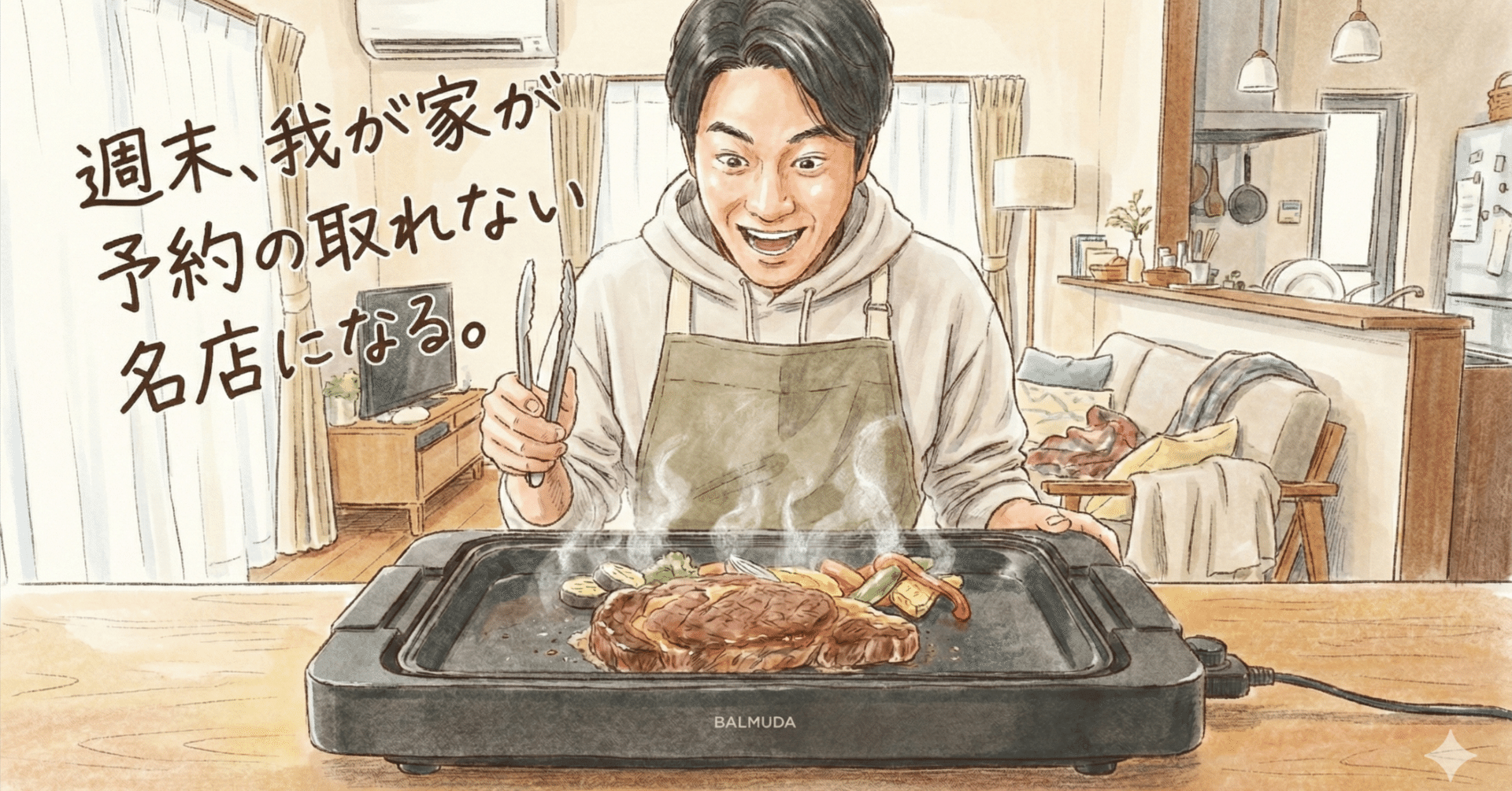 レビュー】バルミューダ ザ・プレート プロで「週末の家焼肉」が高級
