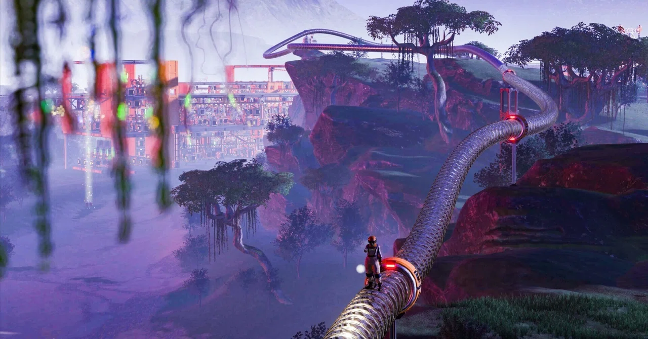 [Satisfactory Ep.20] Laying Hyper Tubes! Starting Construction of the ...