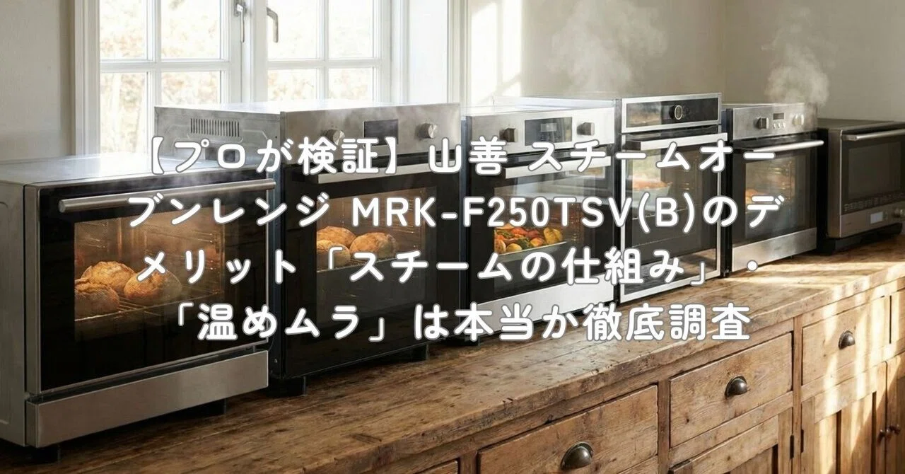 プロが検証】山善 スチームオーブンレンジ MRK-F250TSV(B)のデメリット