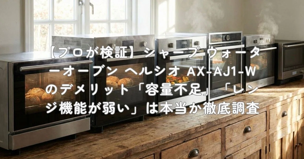 プロが検証】シャープ ウォーターオーブン ヘルシオ AX-AJ1-Wの 