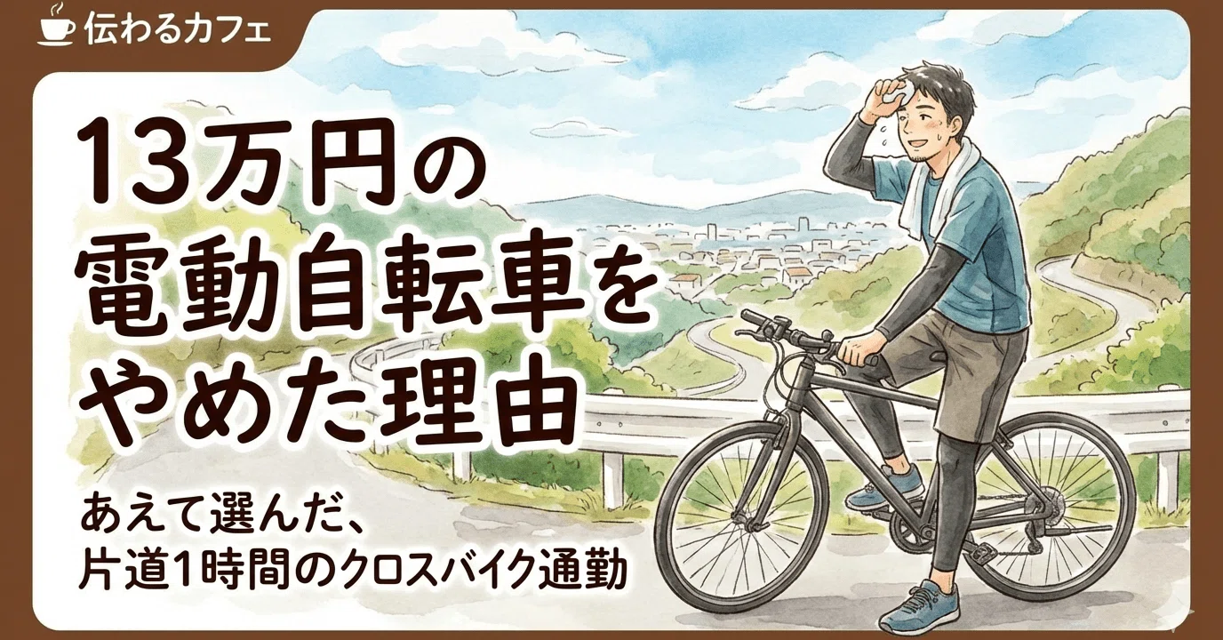 1時間通勤でマイナス5キロ！ジムいらずのクロスバイク健康生活 