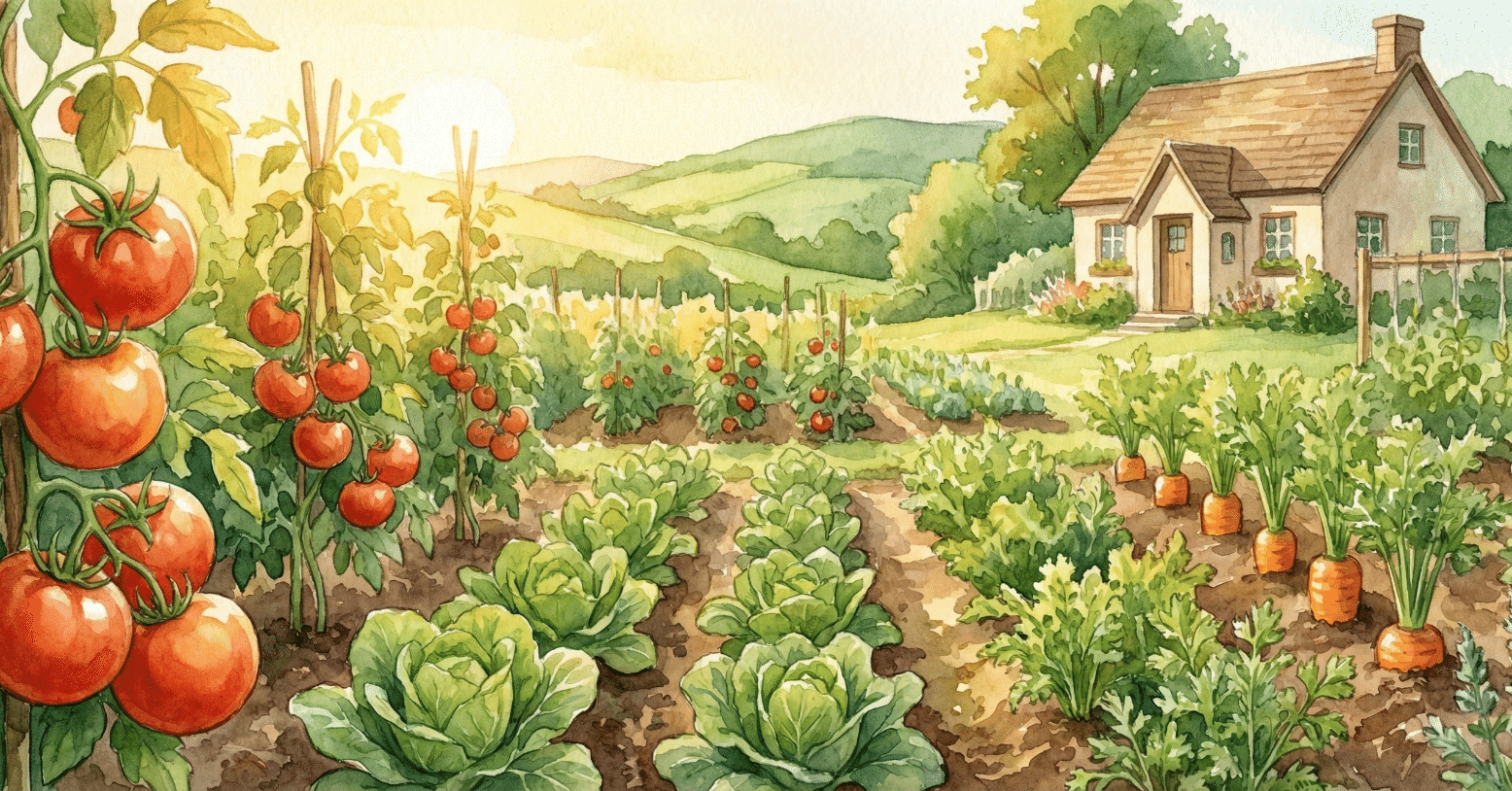 住まいと畑のあいだから Hero