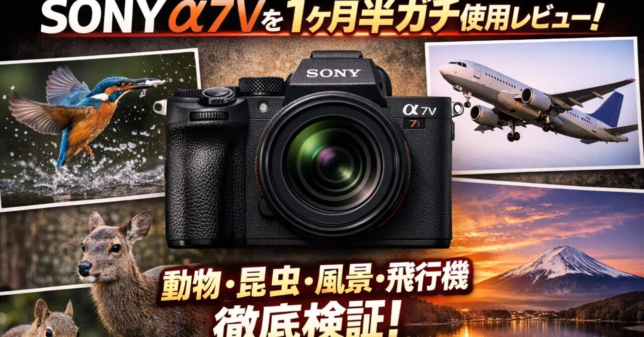 SONY a7Vを1ヶ月半ガチ使用レビュー｜動物・昆虫・風景・飛行機まで 