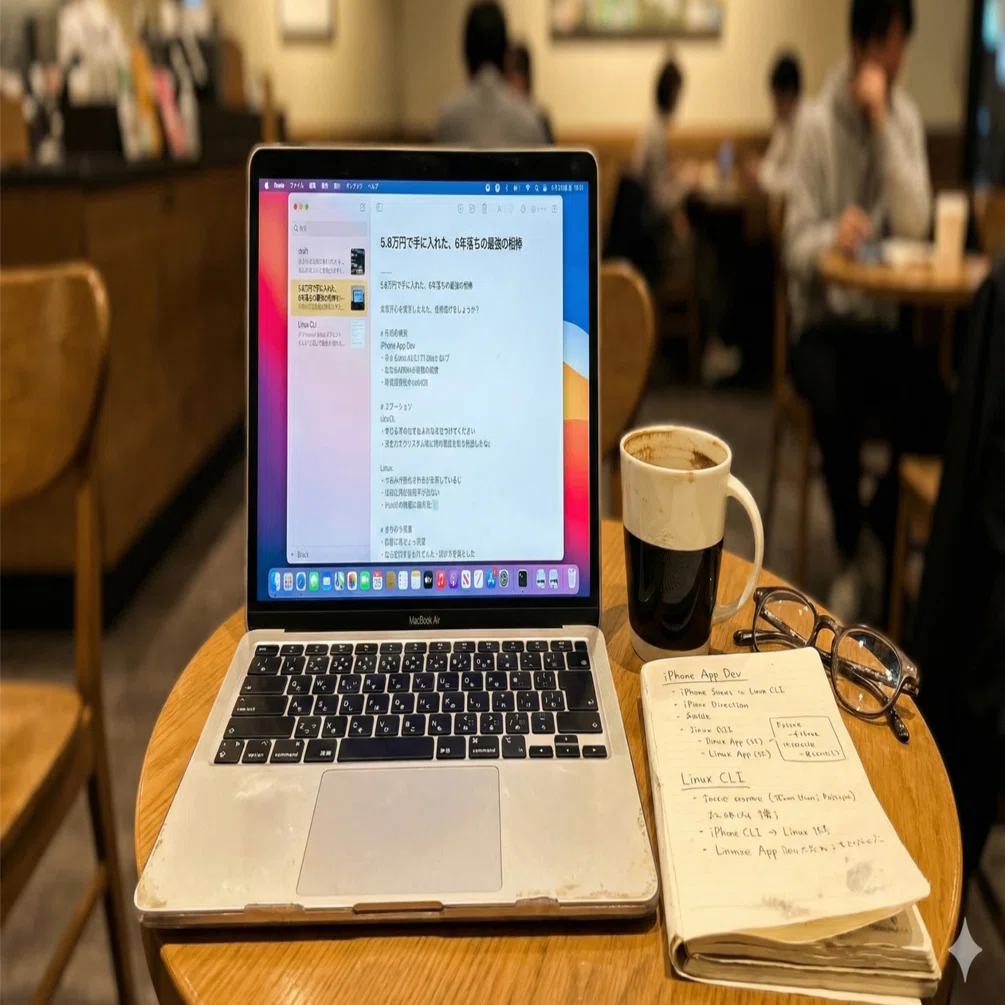 バッテリー84%のMacBook Air。6年落ちでも僕が即決した理由｜あんかけ 