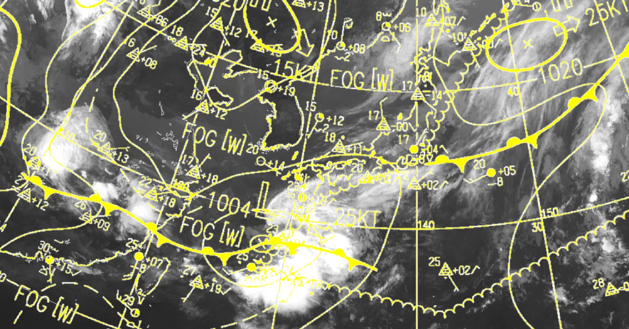 Overlaying Weather Maps onto Meteorological Satellite Images｜天文と気象