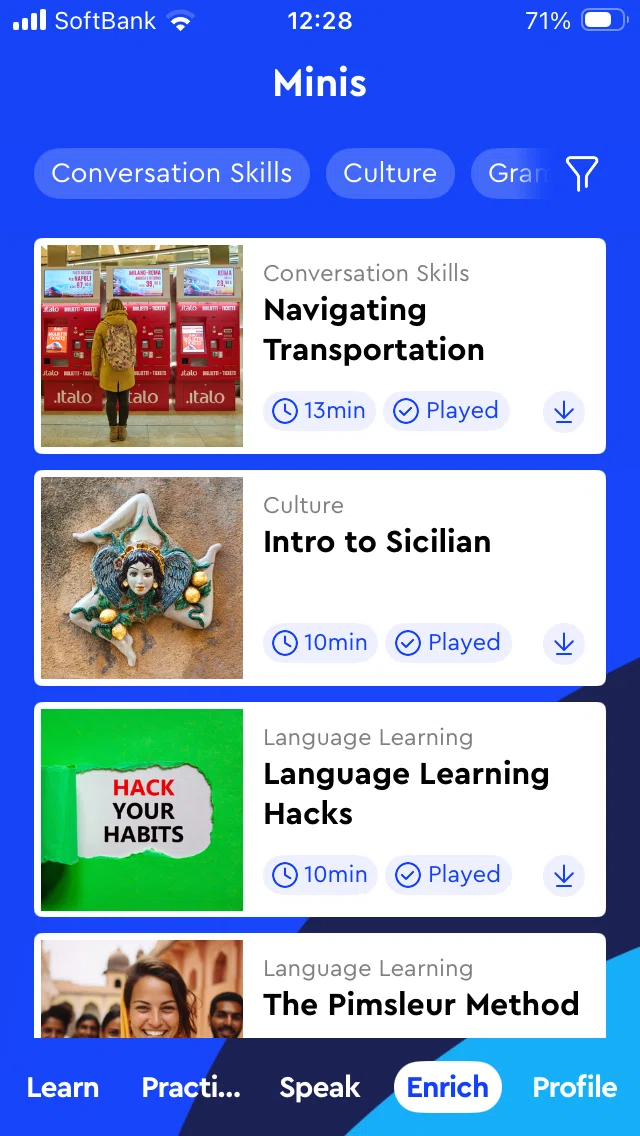 語学学習教材「Pimsleur」を30日使ってみたらイタリア語の勉強がます