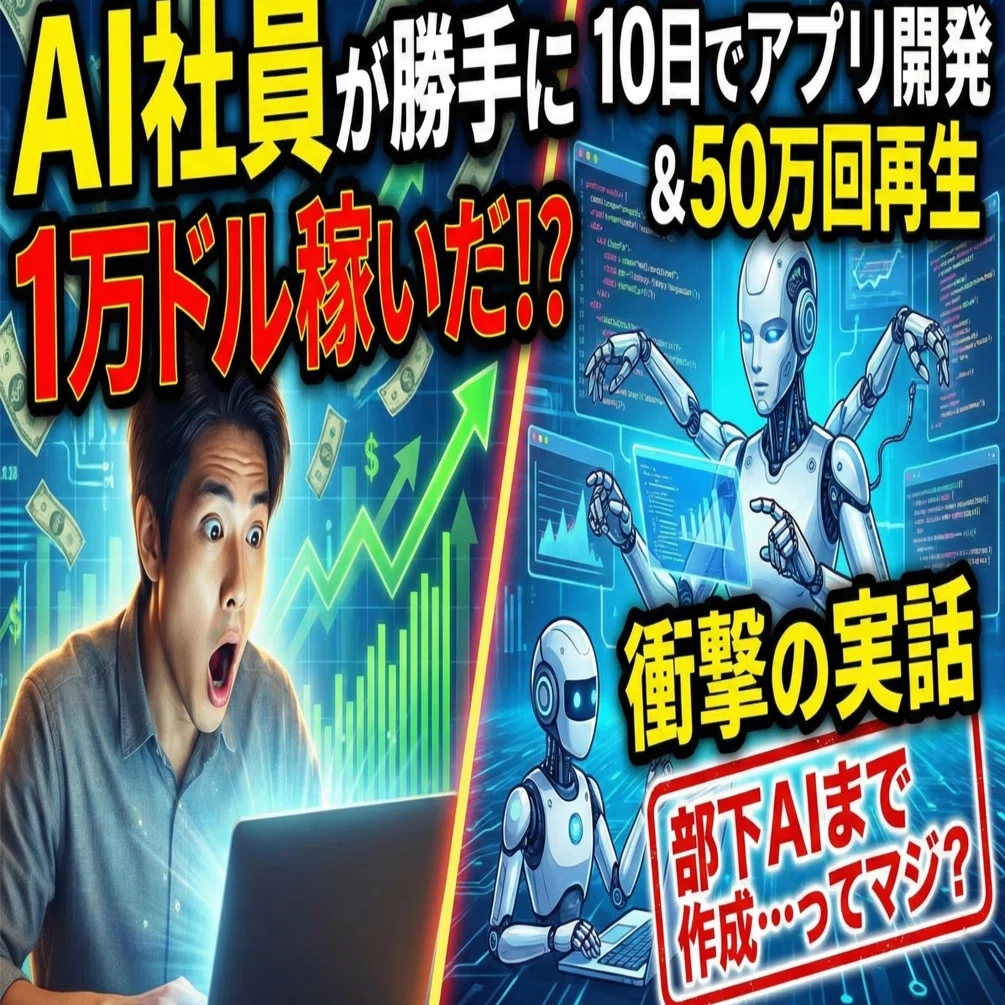 AI社員がガチで仕事しまくった話】10日間で1万ドル以上稼いでくれた件