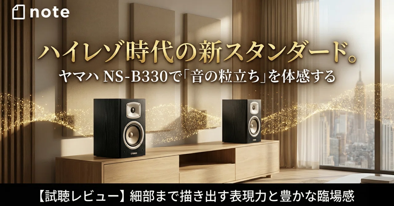 ハイレゾ時代の新スタンダード。ヤマハ NS-B330で「音の粒立ち」を体感