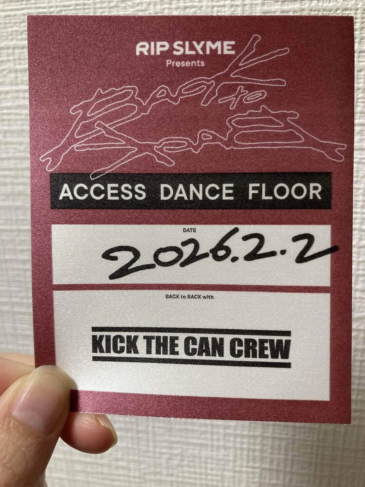 ネタバレ注意)2026/2/2 RIP SLYME × KICK THE CAN CREW 「Back to Back 