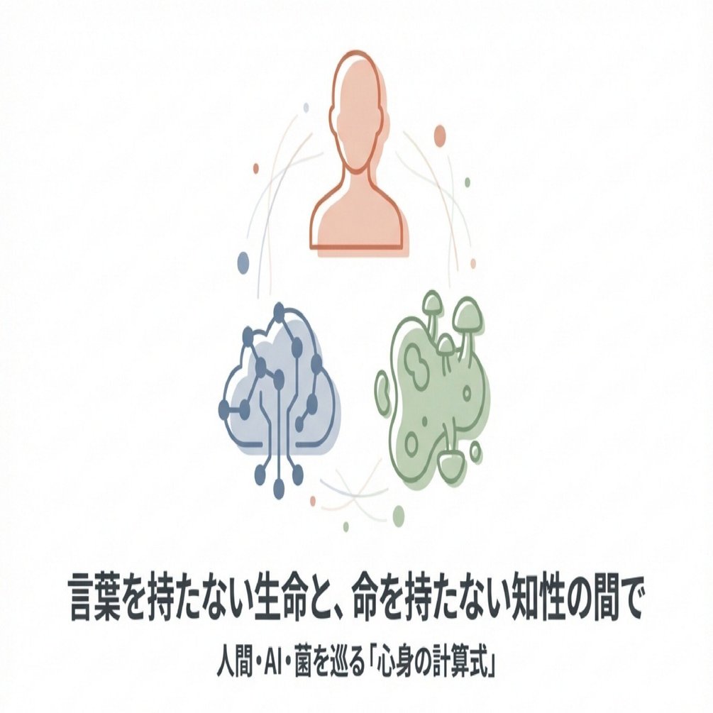 人間・AI（言葉を持たない生命）・菌（命を持たない知性）との