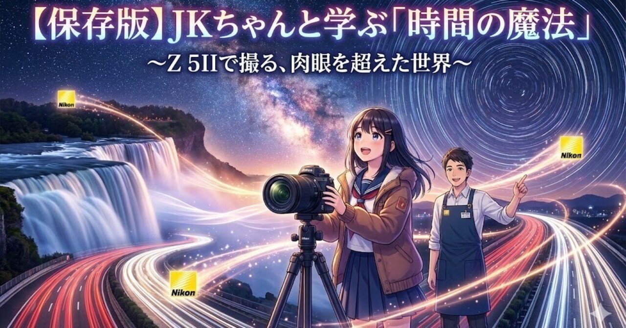 保存版】JKちゃんと学ぶ「時間の魔法」 ～Z 5IIで撮る、肉眼を超えた