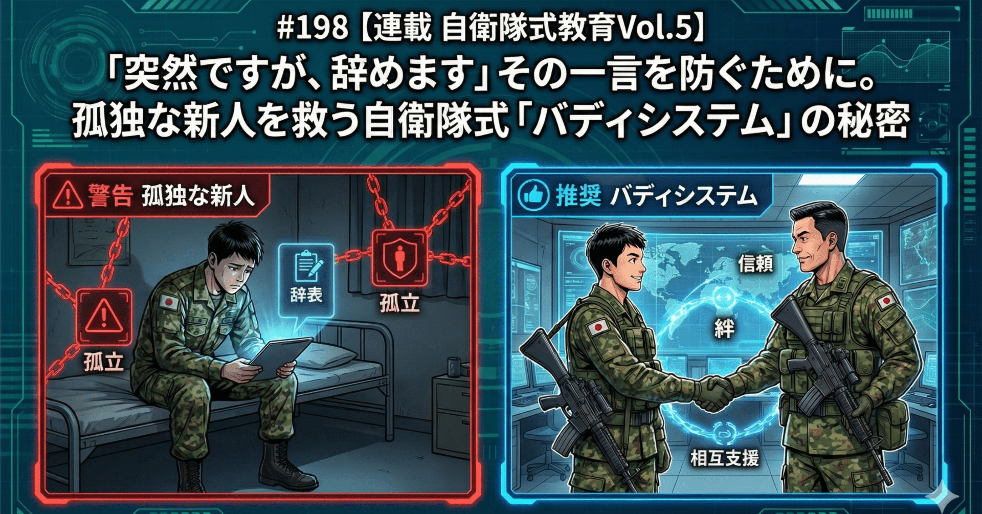 198 【連載 自衛隊式教育Vol.5】「突然ですが、辞めます」その一言を防