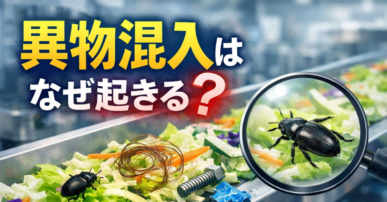 異物混入はなぜ起きる？ ――食品工場の現場が「人を責めずに仕組みで防ぐ」理由（初心者向け）｜3児のsuke