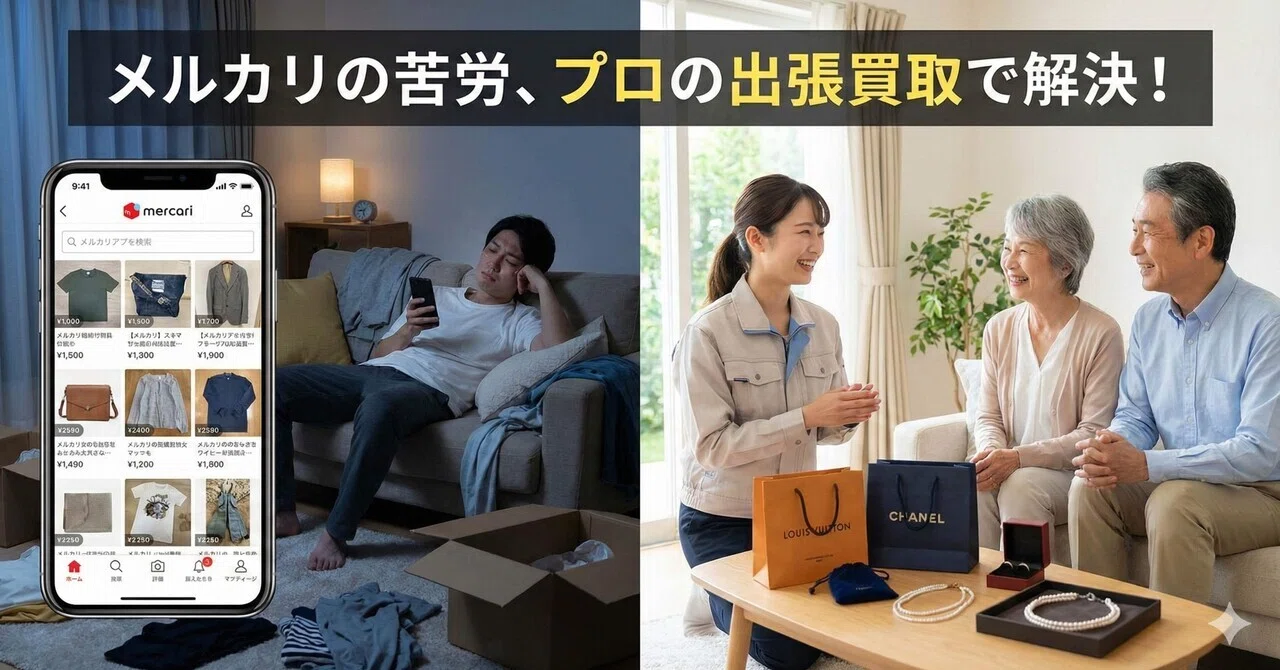 メルカリ転売の限界を感じたら｜出張買取で利益率3倍になった理由