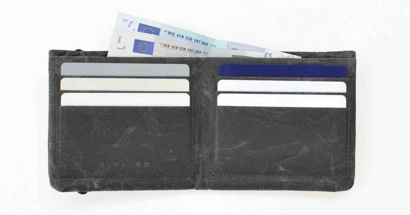 和紙の二つ折り財布 使用してみてどんな感じ Siwa 二つ折り財布 Siwa 紙和 Note