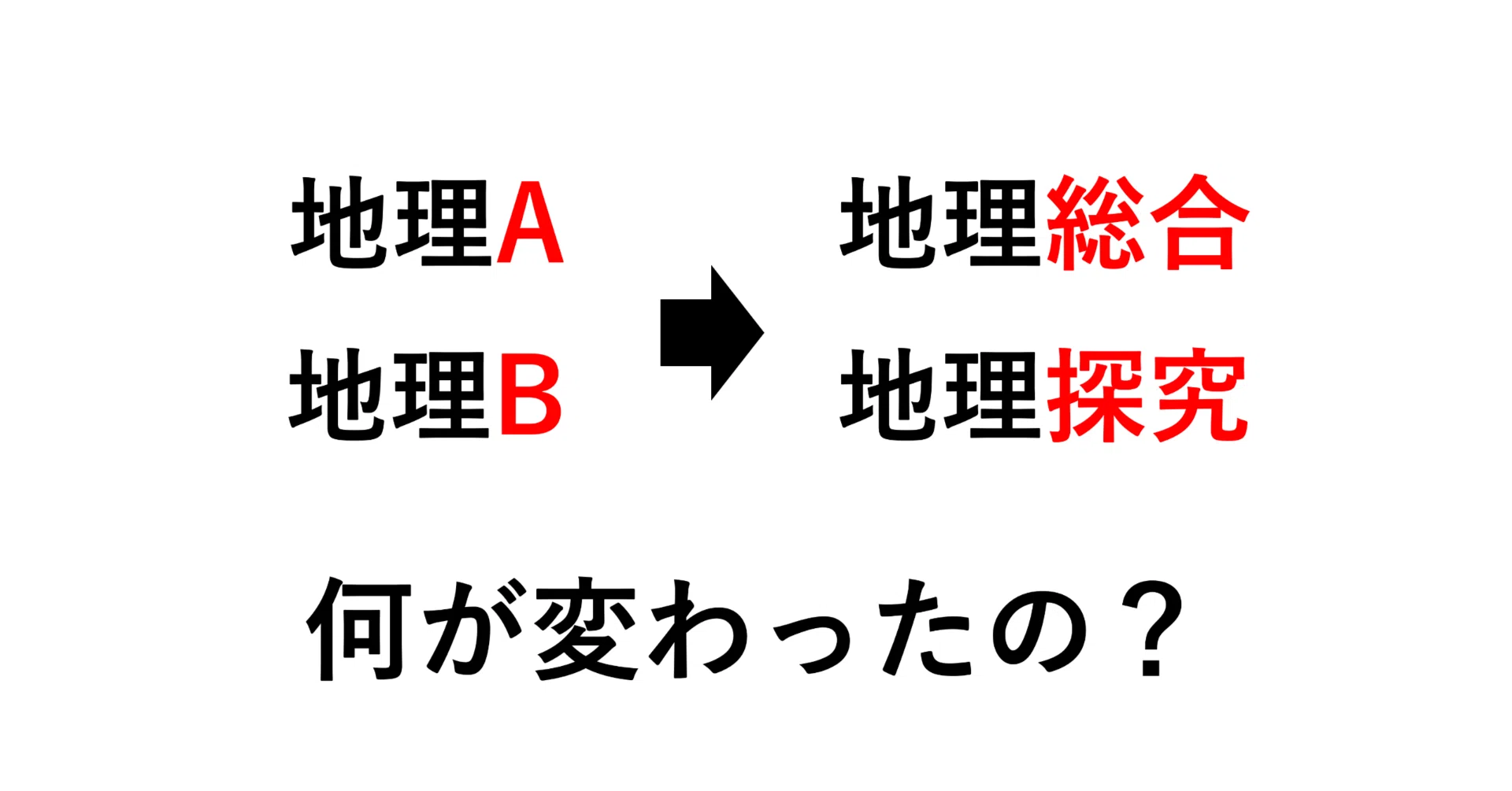 大学受験】地理A・B、地理総合、地理探究の違いとは？｜学習塾RAPID+