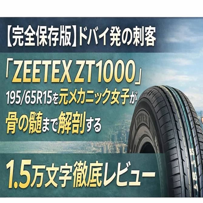 完全保存版】 ドバイ発の刺客『ZEETEX ZT1000』195/65R15 を元