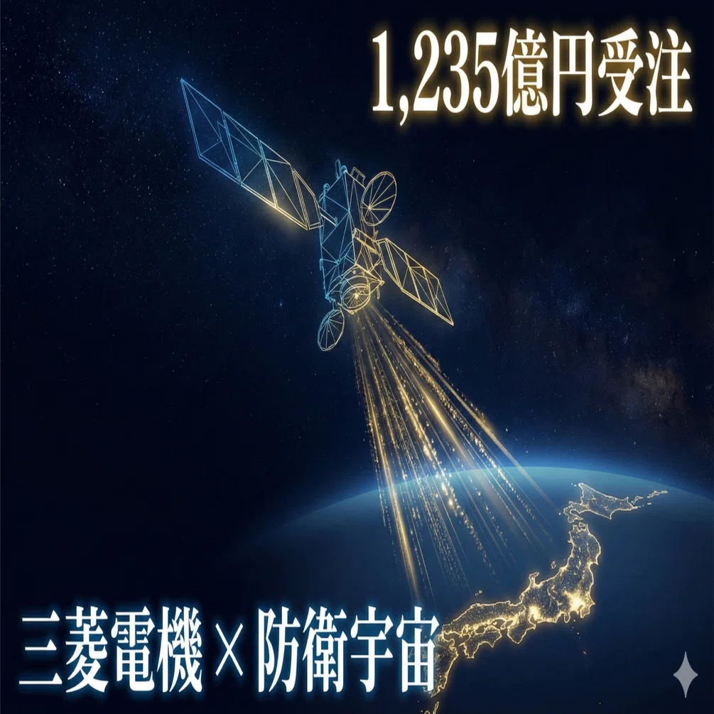 三菱電機、1,235億円の「宇宙防衛」受注が示す未来。株価と日本の安全