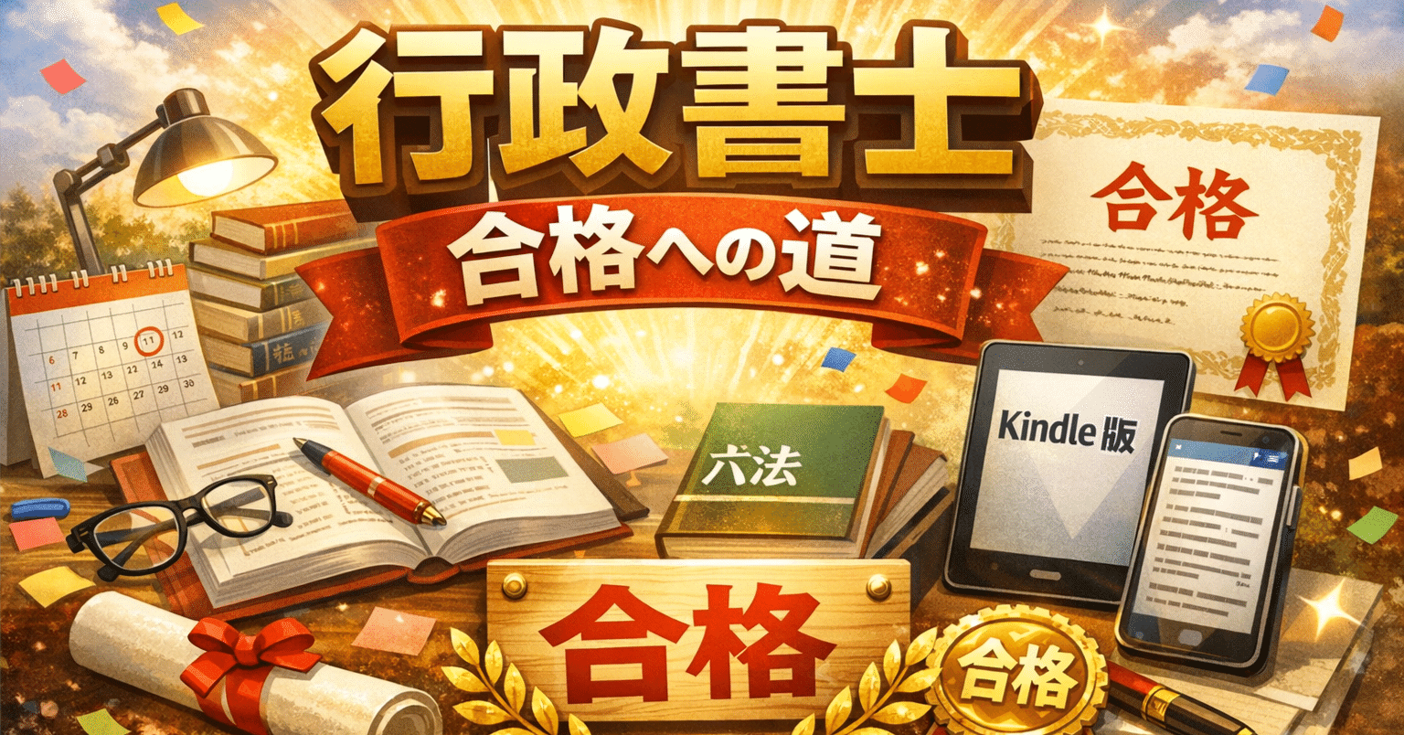 行政書士試験で使った教材（最新年度）を全部紹介してみた！！｜資格